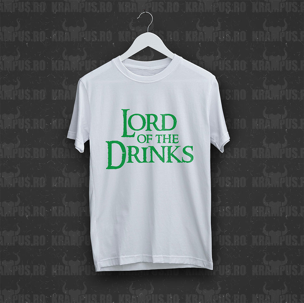 Tricou Lord Of The Drinks Parodie Logo Lord Of The Rings