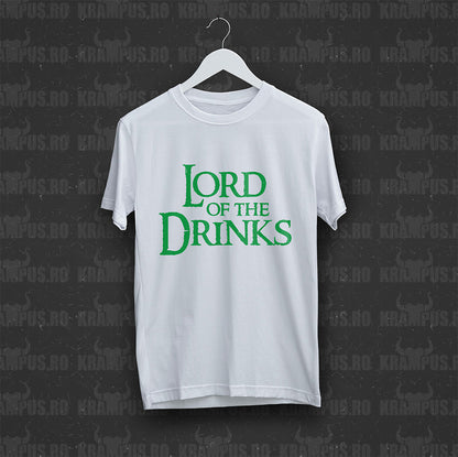Tricou Lord Of The Drinks Parodie Logo Lord Of The Rings