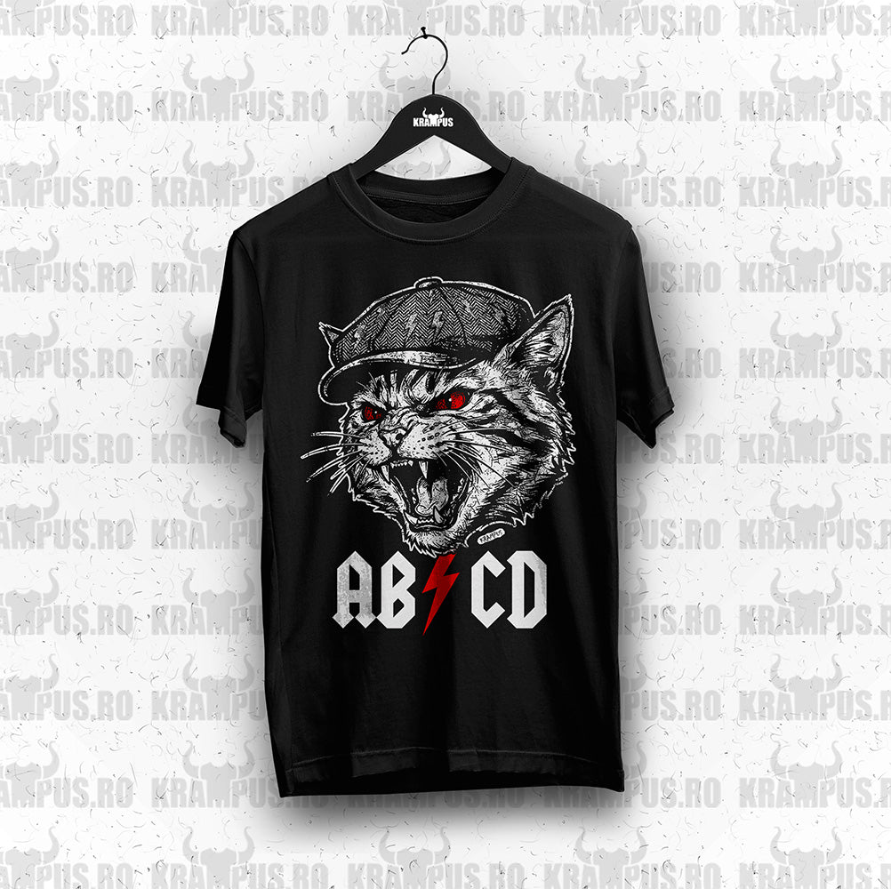 Tricou AB/CD Pisica Rock
