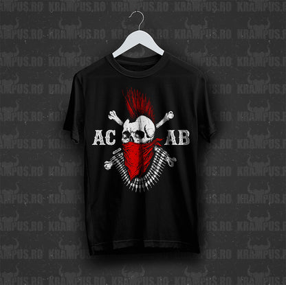 Tricou Negru ACAB Punk