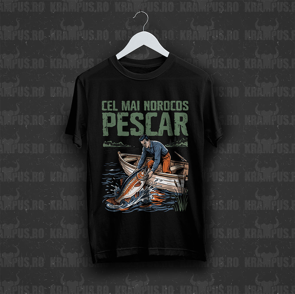 Tricou Cel Mai Norocos Pescar