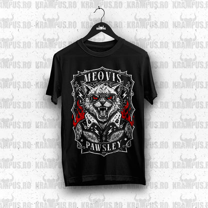 Tricou Meovis Pawsley Pisica Rock