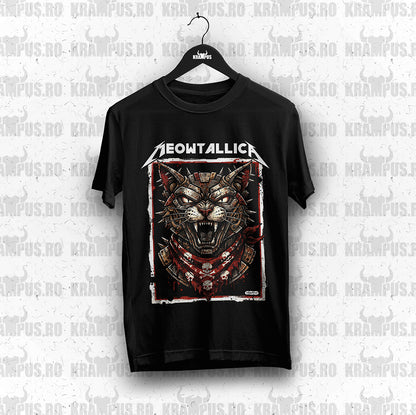 Tricou Meowtallica Pisica Rock Metal