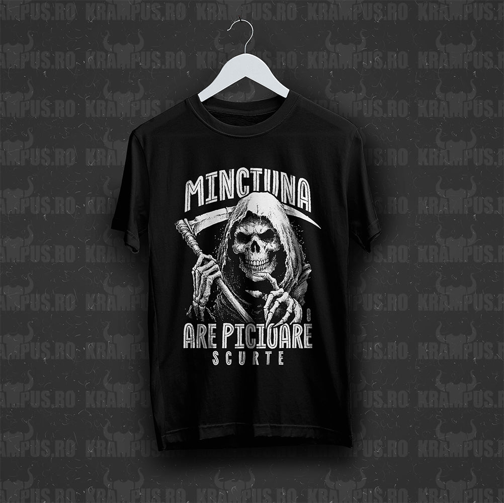 Tricou Negru Minciuna Are Picioare Scurte