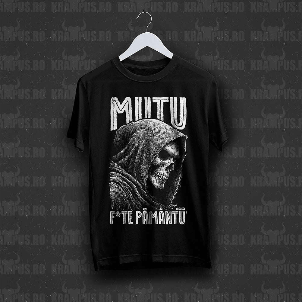 Tricou Negru Mutu Fute Pamantu