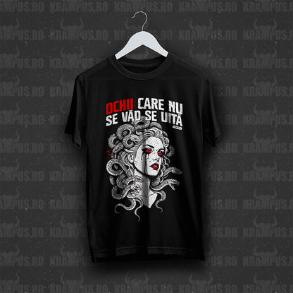 Tricou Negru Ochii Care Nu Se Vad Se Uita