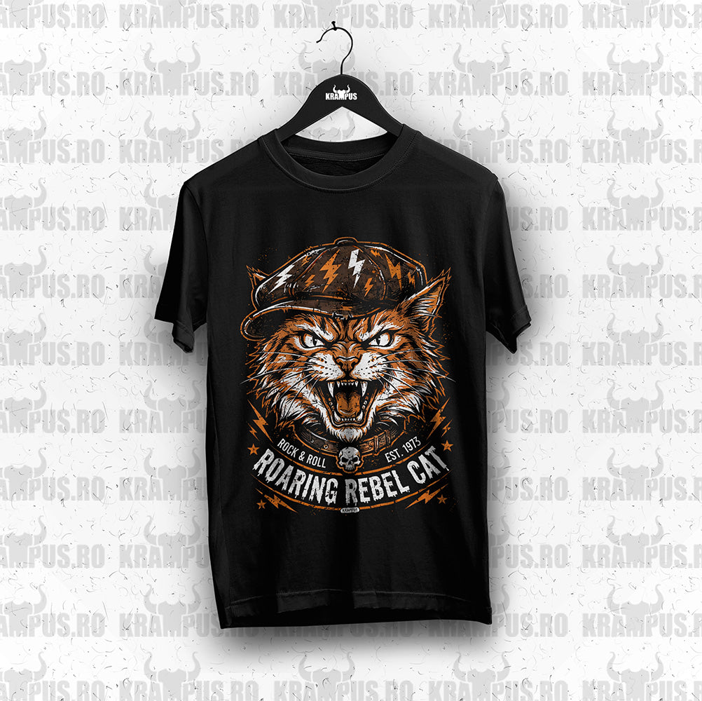 Tricou Roaring Rebel Cat Pisica Rock