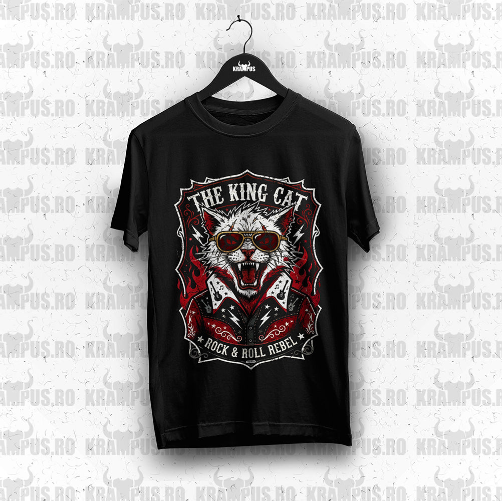 Tricou The King Cat Pisica Rock