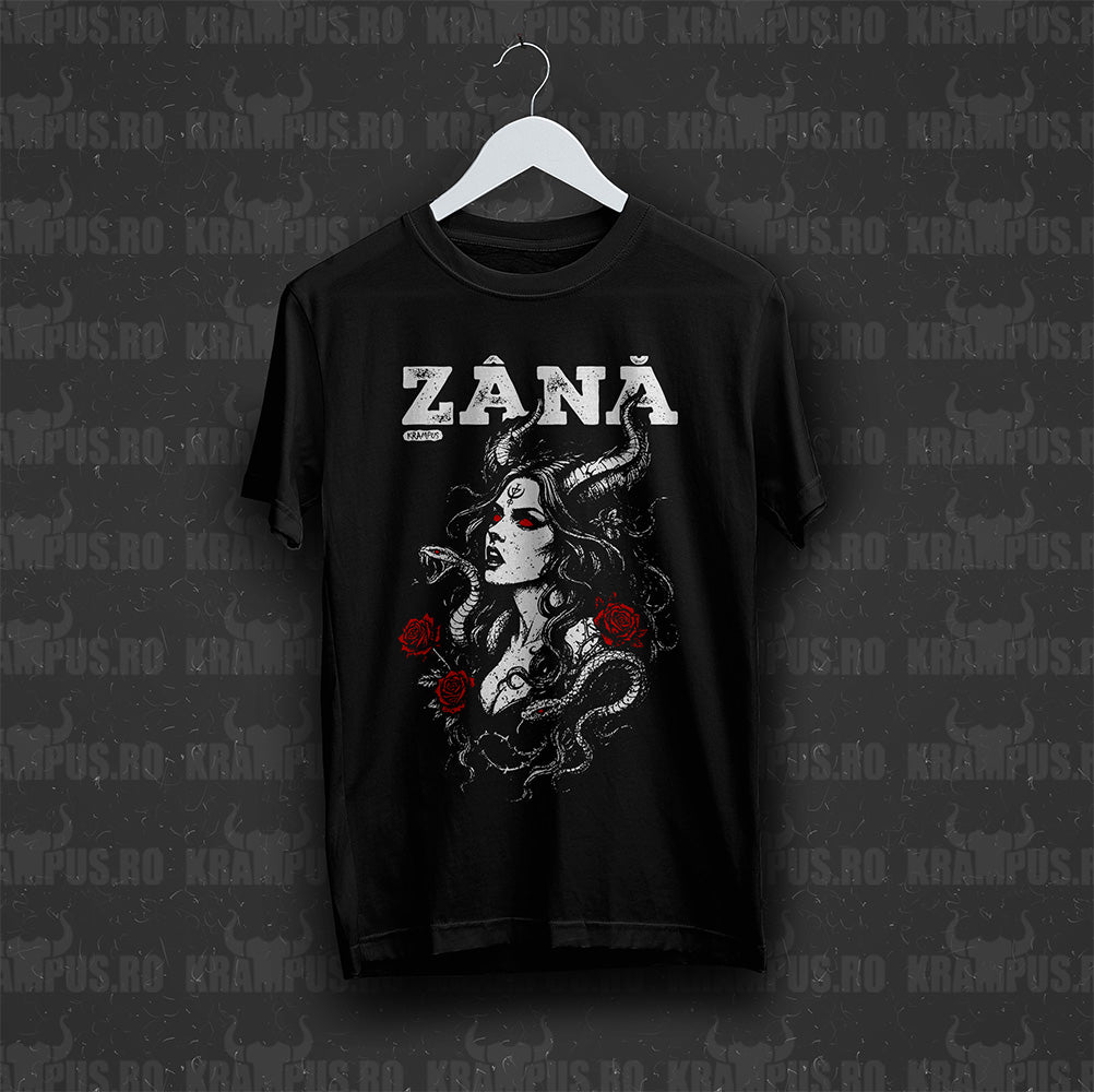 Tricou Negru Unisex Zână