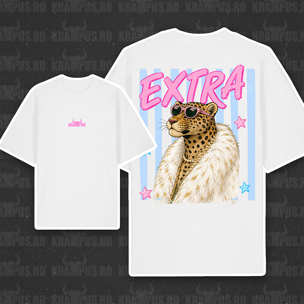 Tricou Oversize Extra Leopard