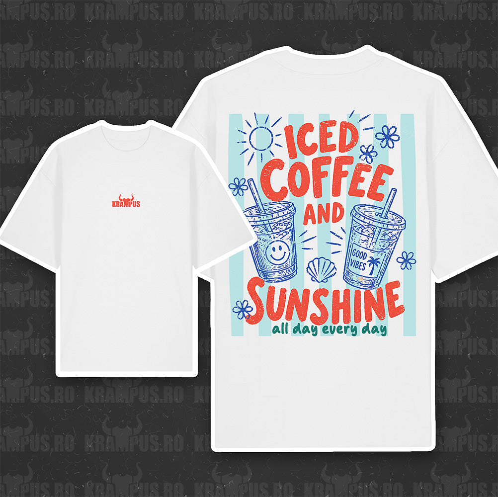 Tricou Oversize Iced Coffee & Sunshine
