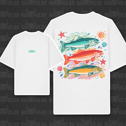 Tricou Oversize Sardines Sea Life