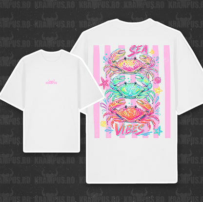 Tricou Oversize Sea Vibes Crab