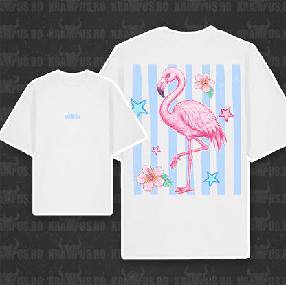 Tricou Oversize Summer Flamingo