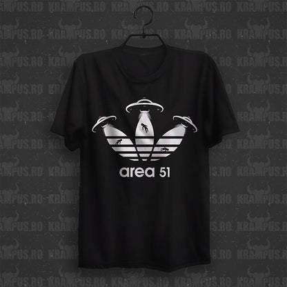 Tricou Area 51 Parodie Logo Adidas Trefoil