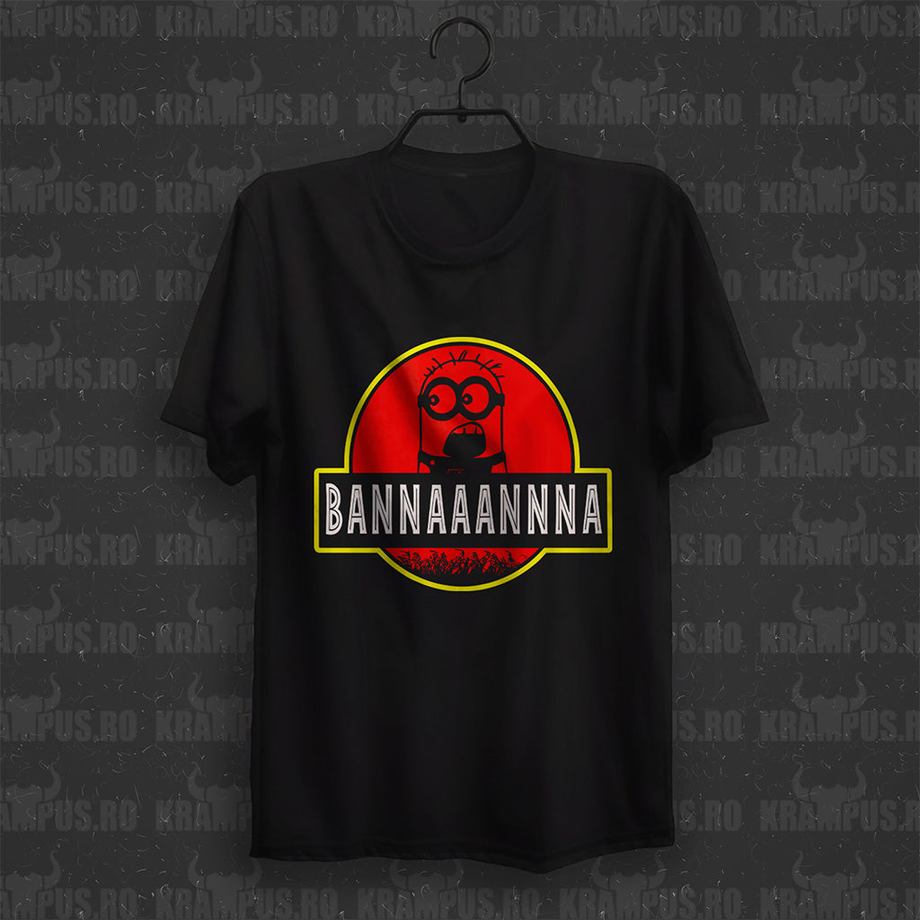Tricou Bannaaannna Parodie Logo Jurassic Park Minions