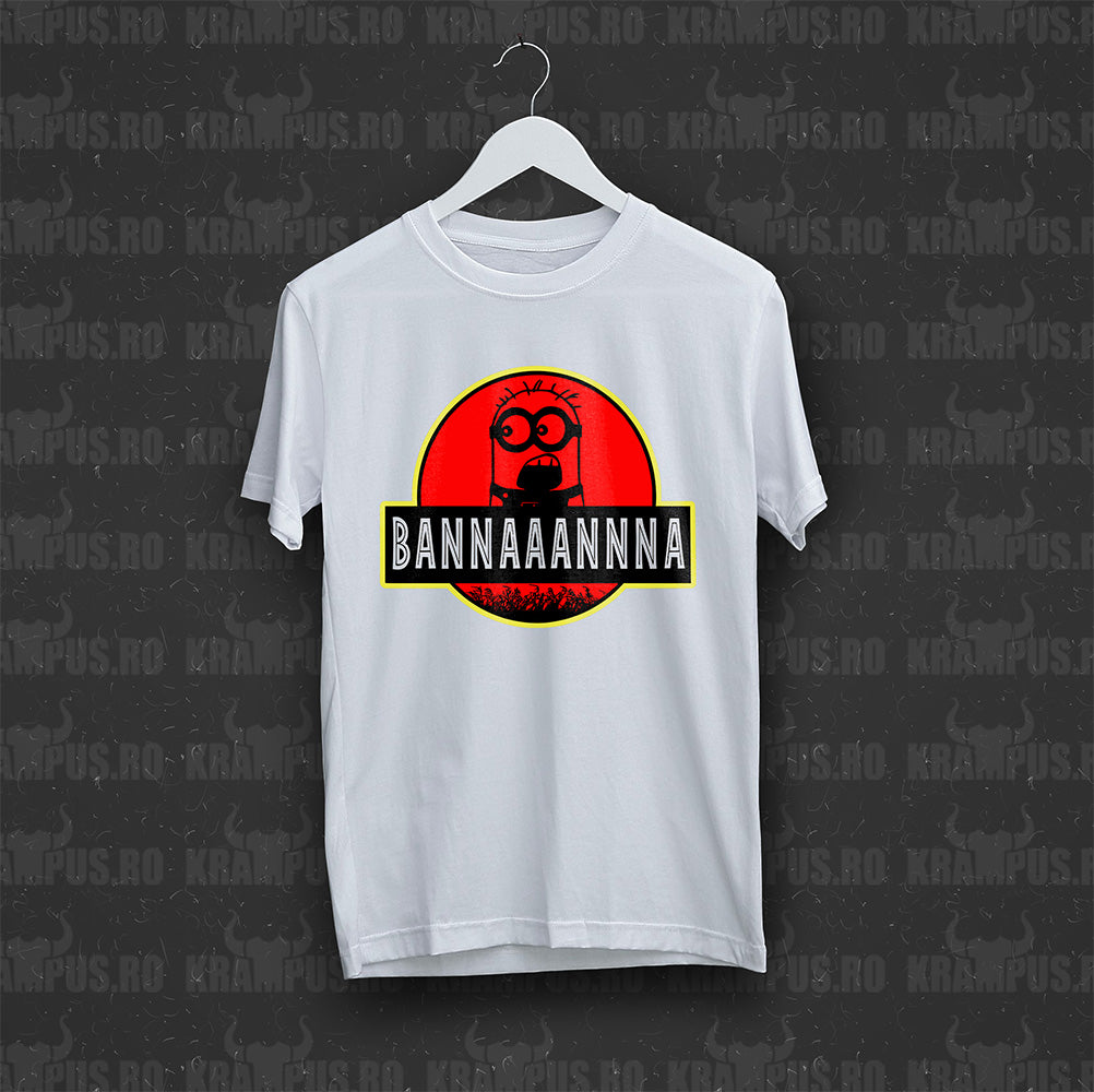 Tricou Bannaaannna Parodie Logo Jurassic Park Minions