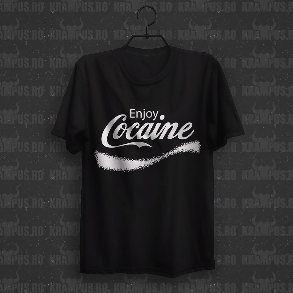Tricou Enjoy Cocaine Parodie Logo Coca-Cola