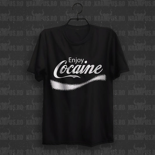 Tricou Enjoy Cocaine Parodie Logo Coca-Cola