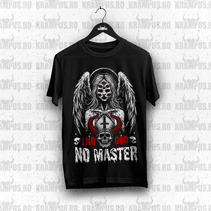 Tricou No God No Master Rock Gothic