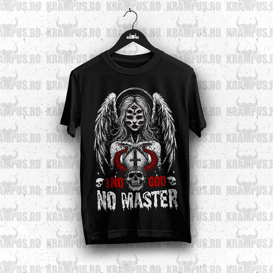 Tricou No God No Master Rock Gothic